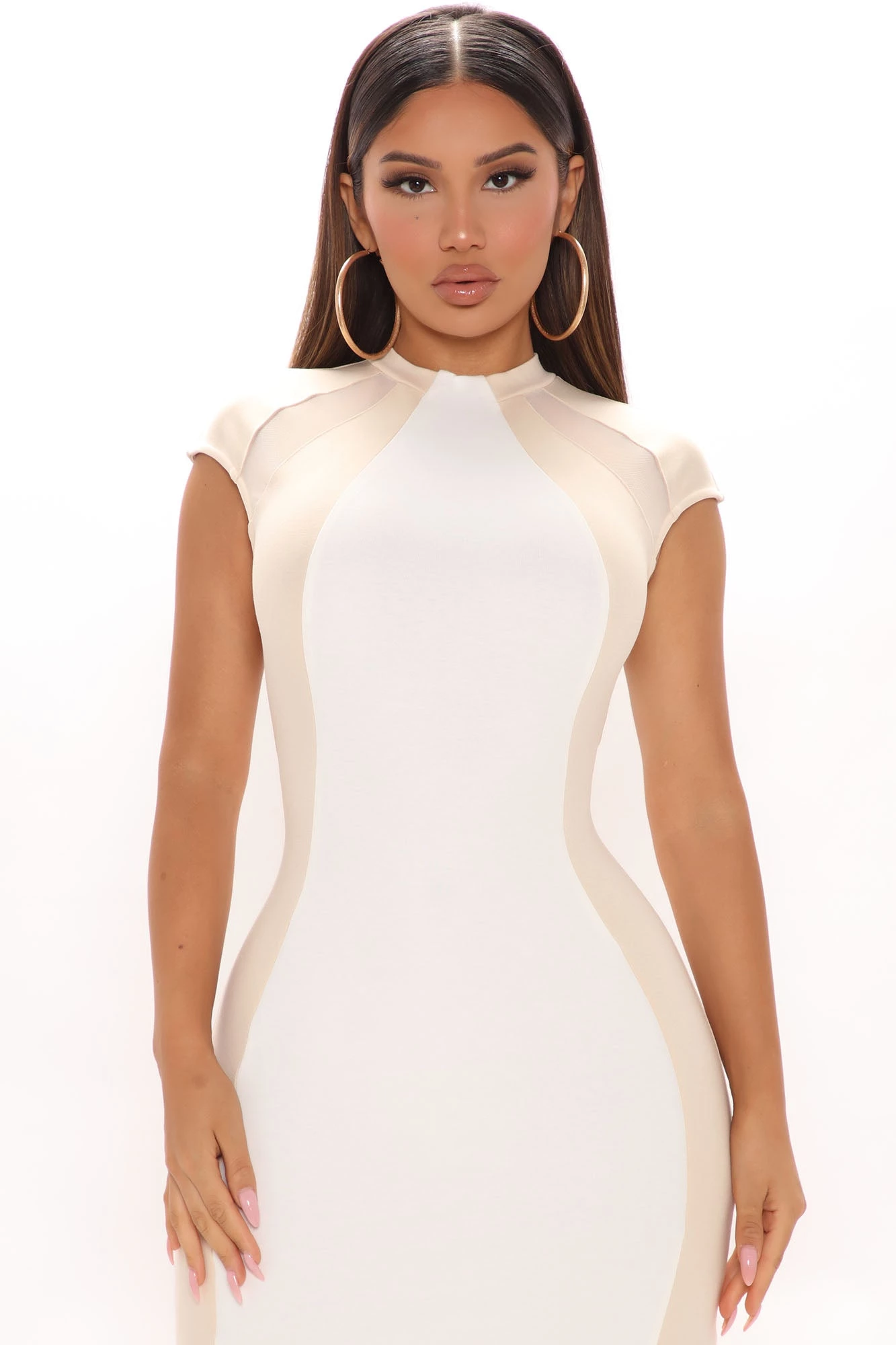 Fashion Nova Black Tie Affair Midi Dress - White/combo 4 Fashion Nova Black Tie Affair Midi Dress - White/combo - Image 2