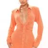 Fashion Nova Nights To Remember Shirt Dress - Orange -fashion nova dresses Shop 06 07 21Studio4 CE KP 15 31 15 70 MD2551 Orange 6451 JK