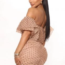 Fashion Nova Make Believe Bandage Mini Dress - Brown/combo -fashion nova dresses Shop 06 07 22Studio4 CE AC 11 17 03 13 LD746 Browncombo 2526 JB