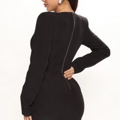 Fashion Nova In Motion Mini Dress - Black -fashion nova dresses Shop 06 09 22Studio2 SN KP 11 09 07 11 BD2672B Black 0109 EH