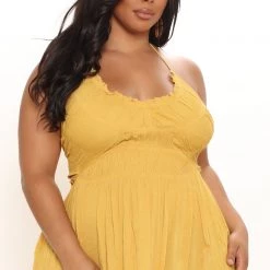 Fashion Nova Jenn Maxi Dress - Mustard -fashion nova dresses Shop 06 10 21Studio1 ME SA 11 05 46 44 SD31721120 Mustard 6699 PLUS RA