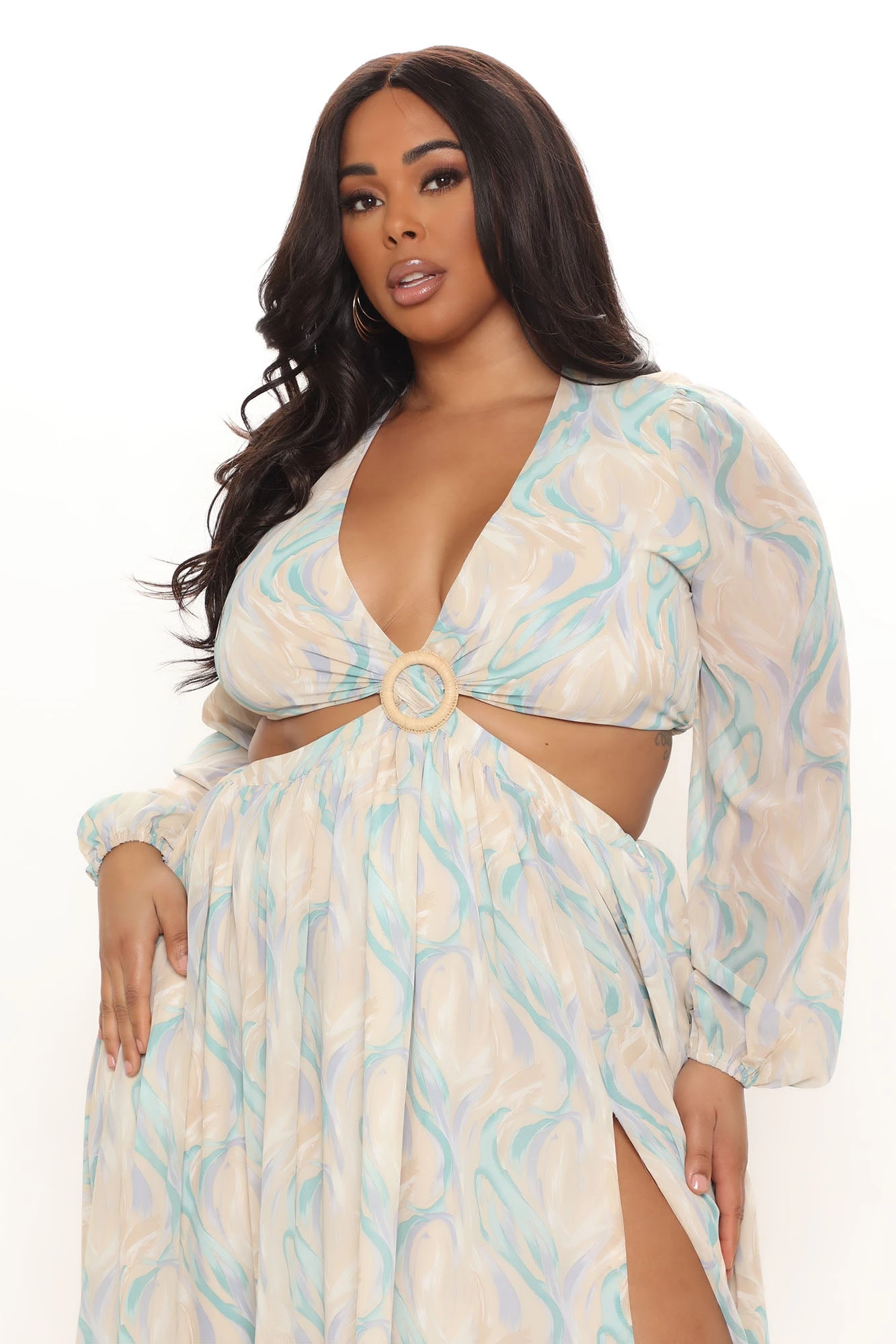 Fashion Nova Eternal Beauty Maxi Dress - Taupe/combo 10 Fashion Nova Eternal Beauty Maxi Dress - Taupe/combo - Image 8