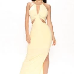 Fashion Nova Judith Maxi Dress - Yellow