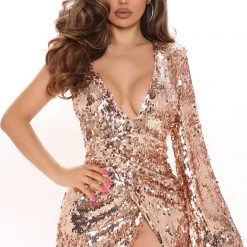 Fashion Nova Red Carpet Sequin Maxi Dress - Rose Gold -fashion nova dresses Shop 06 11 21Studio2 ME KP 10 42 09 25 DR1334 RoseGold 4320 RA
