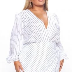 Fashion Nova Making It Work Striped Mini Dress - White/Black -fashion nova dresses Shop 06 13 22Studio2 RT KJ 10 47 53 9 32279SK WhiteBlack 0685 PLUS JB