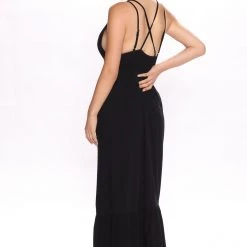 Fashion Nova Tulum Coastline Maxi Dress - Black -fashion nova dresses Shop 06 14 22Studio2 ME RL 11 38 55 32 HMD13501 Black 1438 WG