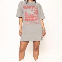 Fashion Nova Nashville Washed T-shirt Dress - Taupe -fashion nova dresses Shop 06 16 22Studio3 CE RL 15 23 27 33 SB7861 Taupe PR 0345 SG