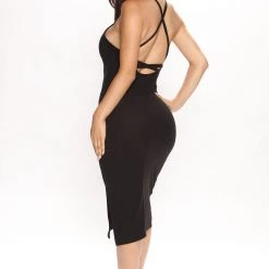 Fashion Nova Jamie Ribbed Midi Dress - Black -fashion nova dresses Shop 06 17 22Studio2 MS K 09 15 41 2 DB2508 Black 1009 PB