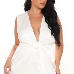 Fashion Nova Sugar Free Sleeveless Maxi Dress - White -fashion nova dresses Shop 06 18 21Studio1 DM TB 11 56 19 40 DR1926 White 3938 PLUS NT