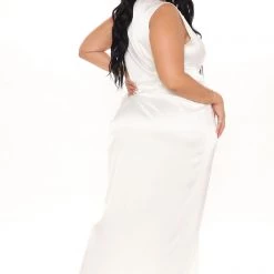 Fashion Nova Sugar Free Sleeveless Maxi Dress - White -fashion nova dresses Shop 06 18 21Studio1 DM TB 11 56 19 40 DR1926 White 3940 PLUS NT