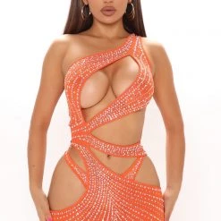 Fashion Nova Heard About Me Rhinestone Mini Dress - Orange -fashion nova dresses Shop 06 18 21Studio2 CE KP 12 13 42 53 BCDS22951 Orange 0082 WG