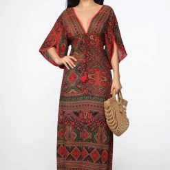 Fashion Nova Thinking Of You Maxi Dress - Olive/Combo