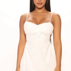 Fashion Nova Petite Perfect Day Mini Dress - White