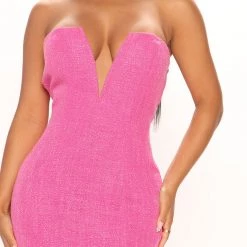 Fashion Nova Petite Celeste Tweed Mini Dress - Pink -fashion nova dresses Shop 06 20 22Studio4 MS OD 14 10 31 40 DI7843 Pink 3475 EH