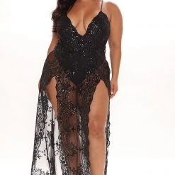 Fashion Nova Mami Vibes Sequin Maxi Dress - Black -fashion nova dresses Shop 06 21 21Studio1 CE RL 14 39 21 63 ES3437 Black P PLUS 11745 RG