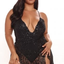 Fashion Nova Mami Vibes Sequin Maxi Dress - Black -fashion nova dresses Shop 06 21 21Studio1 CE RL 14 39 27 63 ES3437 Black P PLUS 11748 RG