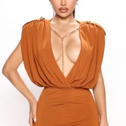 Fashion Nova Eryn Maxi Dress - Brown -fashion nova dresses Shop 06 21 22Studio2 KJ ON 11 20 28 33 MD2777 Brown 0288 KS