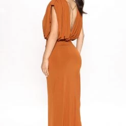 Fashion Nova Eryn Maxi Dress - Brown -fashion nova dresses Shop 06 21 22Studio2 KJ ON 11 21 51 33 MD2777 Brown 0296 KS