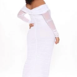 Fashion Nova Top Trend Ruched Maxi Dress - White -fashion nova dresses Shop 06 22 20Studio3 CE MJ 10 21 51 4 D3100 White 44402 PLUS NT