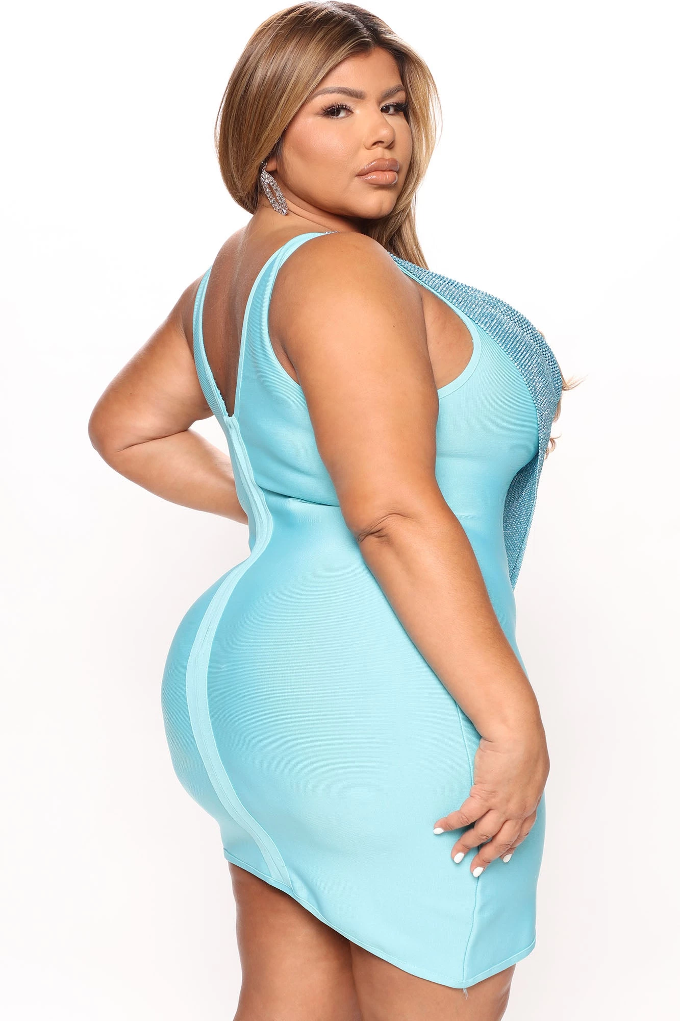 Fashion Nova New Visions Bandage Mini Dress - Aqua 11 Fashion Nova New Visions Bandage Mini Dress - Aqua - Image 9
