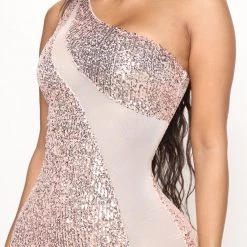 Fashion Nova Fairytale Sequin Mini Dress - Rose Gold -fashion nova dresses Shop 06 22 22Studio3 RM RL 12 23 29 18 22856 RoseGold P 0137 JB
