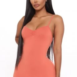 Fashion Nova Feel Your Best Ruched Maxi Dress - Rust -fashion nova dresses Shop 06 23 20Studio1 RM DJ 14 56 10 5 JD39289 Rust 5 CROP NT