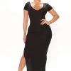 Fashion Nova Juniper Ribbed Midi Dress - Black -fashion nova dresses Shop 06 23 22Studio4 RT DJ 09 47 55 3 DB3043 Black P 4682 JB