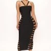 Fashion Nova Hudson Bandage Midi Dress - Black -fashion nova dresses Shop 06 24 22Studio3 ME RL 16 09 10 40 MD7929 Black 1538 SG