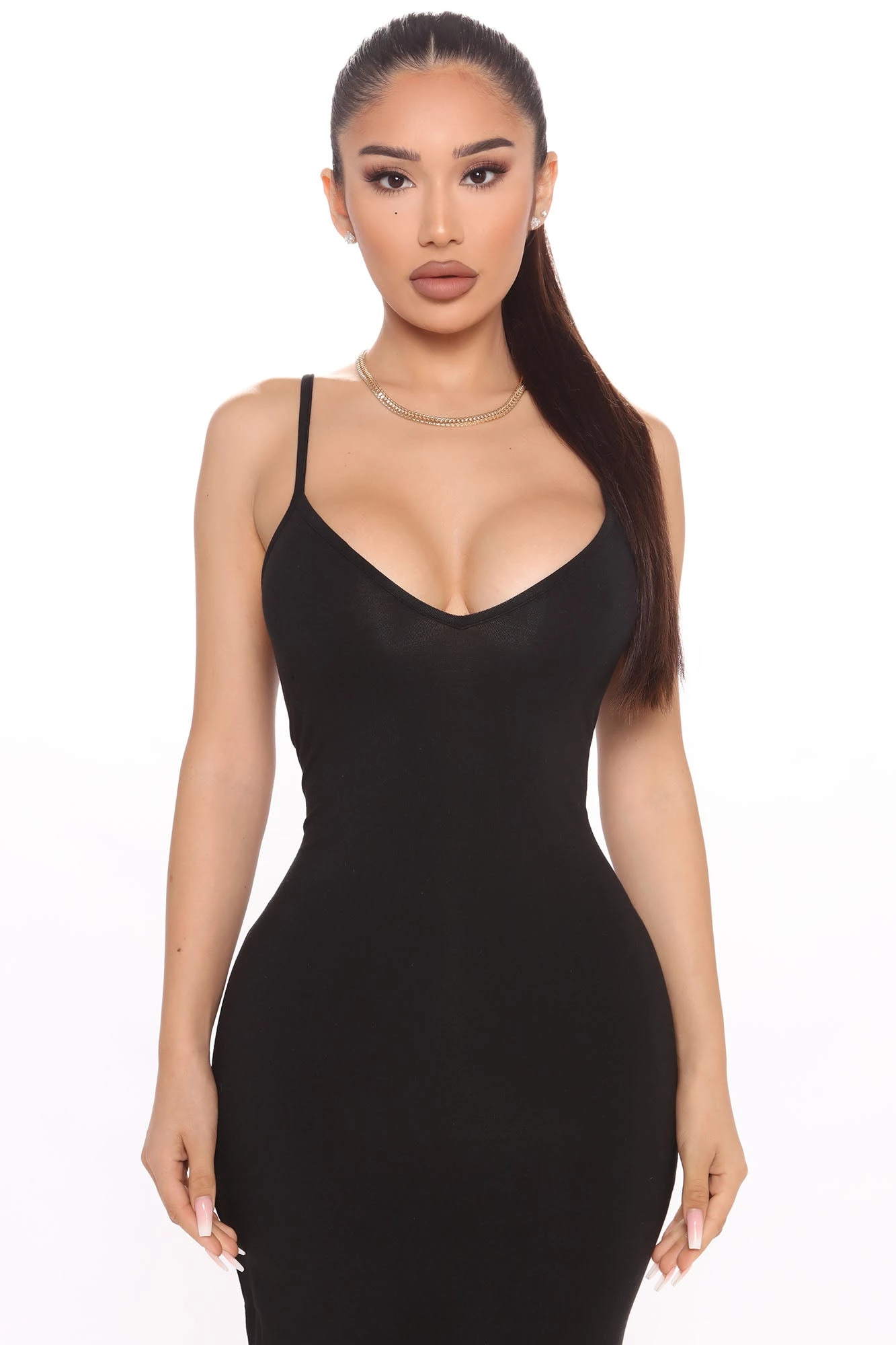 Fashion Nova Camila Cami Midi Dress - Black 4 Fashion Nova Camila Cami Midi Dress - Black - Image 2