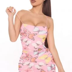 Fashion Nova Flutter You Away Butterfly Mini Dress - Pink/combo -fashion nova dresses Shop 06 26 20Studio2 PA SD 12 26 55 20 D10481 Pinkcombo 0573 RG