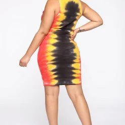 Fashion Nova Dying To Know You Tie Dye Mini Dress - Orange/Combo -fashion nova dresses Shop 06 27 19 Studio 4 RG 14 05 51 29 TN35 Orangecombo 16 KL scaled