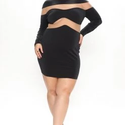 Fashion Nova VIP Entry Mini Dress - Black -fashion nova dresses Shop 06 27 22Studio2 ME KP 10 09 41 9 LD714 Black 2363 PLUS KL