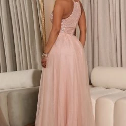 Fashion Nova Gina Sequin Tulle Maxi Dress - Blush -fashion nova dresses Shop 06 30 22Studio5 RT RL 13 55 24 14 MF21307 Blush 2863 EH