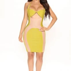 Fashion Nova Seleste Bandage Mini Dress - Chartreuse -fashion nova dresses Shop 07 05 22Studio2 SN KP 11 56 57 33 22822 Chartreuse 5098 KS
