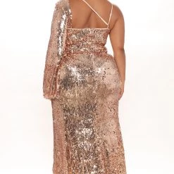 Fashion Nova Red Carpet Sequin Maxi Dress - Rose Gold -fashion nova dresses Shop 07 06 21Studio1 JP SM 14 00 57 39 DR1334 RoseGold 0810 PLUS RG
