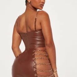 Fashion Nova A Wild Night PU Mini Dress - Brown -fashion nova dresses Shop 07 06 22Studio1 ME MR 15 52 26 44 id51938 Brown 8388 SG