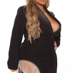 Fashion Nova Forever A Boss Mini Dress - Black -fashion nova dresses Shop 07 07 21Studio4 ME KP 13 DR1691 Black 09 22 26 0844 PLUS EH