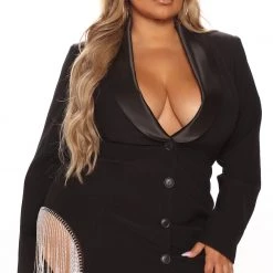 Fashion Nova Forever A Boss Mini Dress - Black -fashion nova dresses Shop 07 07 21Studio4 ME KP 13 DR1691 Black 09 22 48 0849 PLUS EH