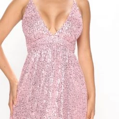 Fashion Nova One Last Time Sequin Mini Dress - Pink -fashion nova dresses Shop 07 07 22Studio2 ME RL 11 00 16 22 D50064 Pink 0181 PB
