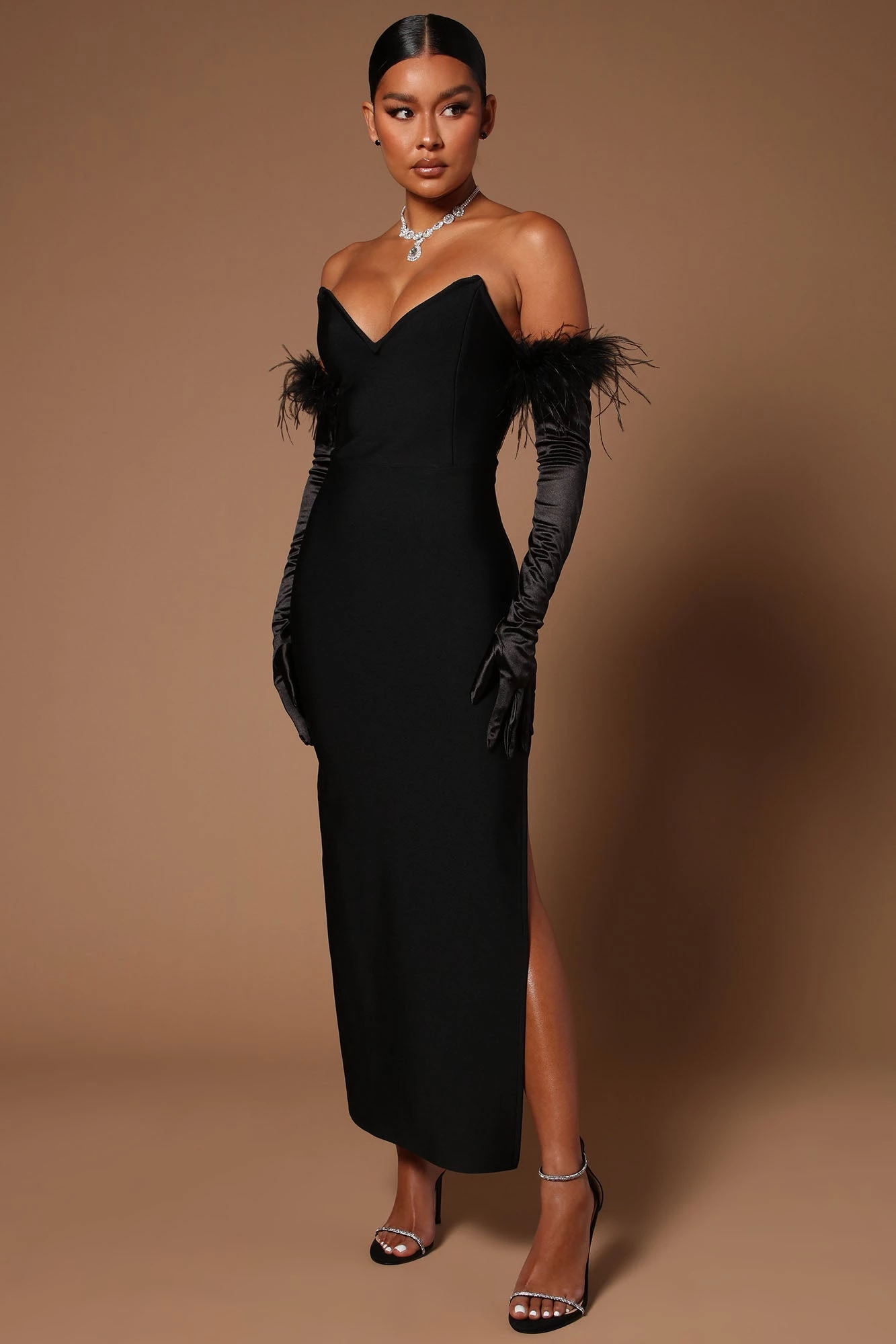 Fashion Nova Amora Bandage Dress Set - Black 3 Fashion Nova Amora Bandage Dress Set - Black