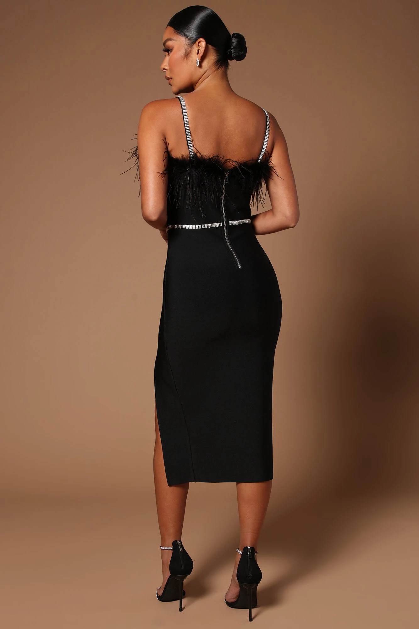 Fashion Nova Lilianna Bandage Midi Dress - Black 6 Fashion Nova Lilianna Bandage Midi Dress - Black - Image 4