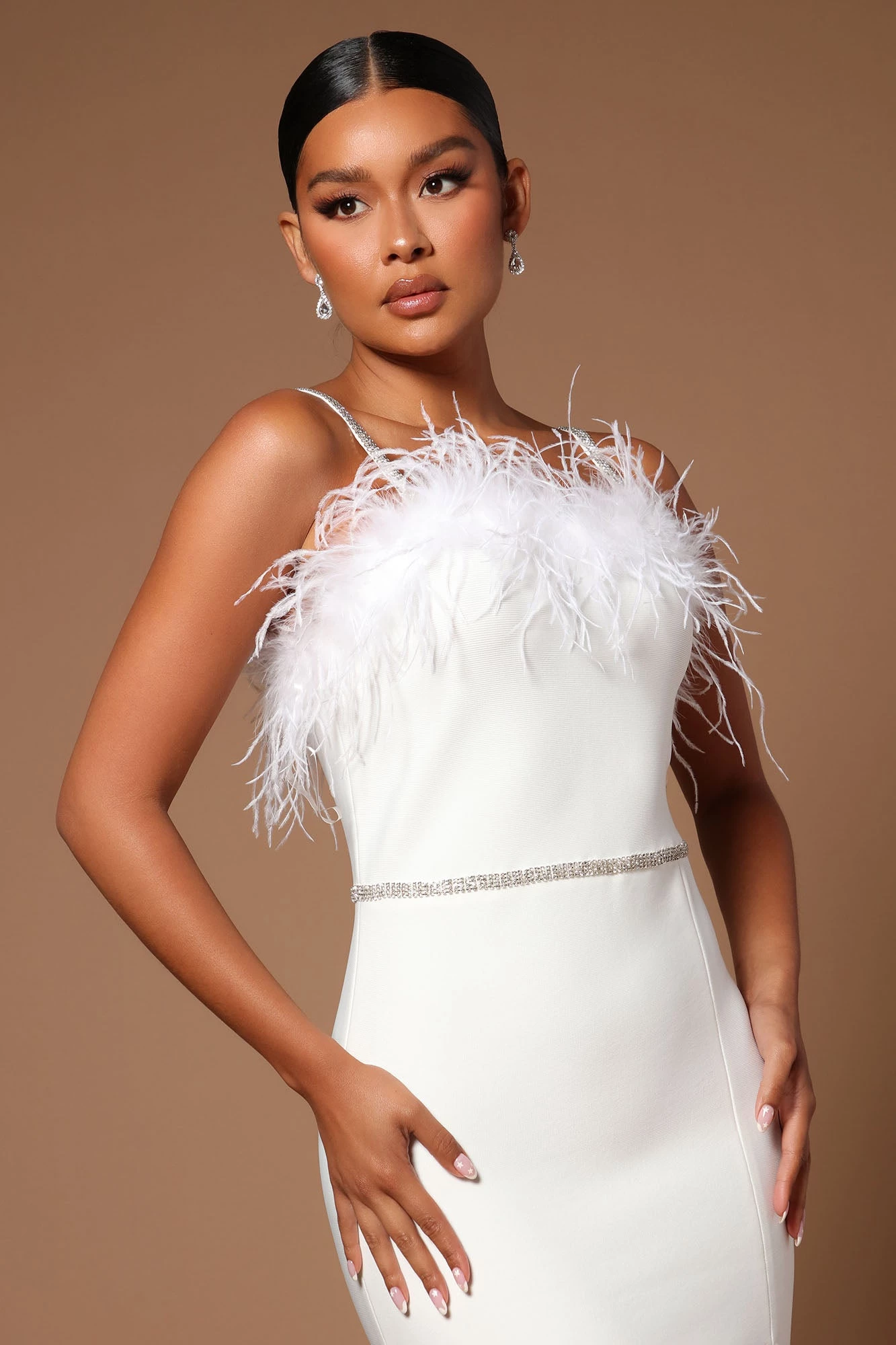 Fashion Nova Lilianna Bandage Midi Dress - White 4 Fashion Nova Lilianna Bandage Midi Dress - White - Image 2