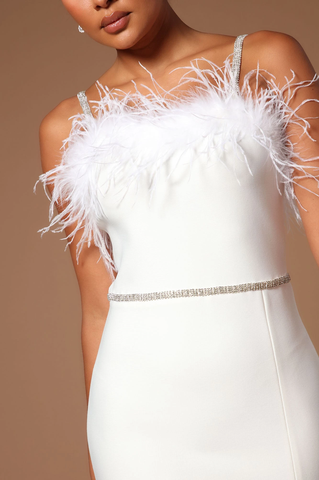 Fashion Nova Lilianna Bandage Midi Dress - White 5 Fashion Nova Lilianna Bandage Midi Dress - White - Image 3