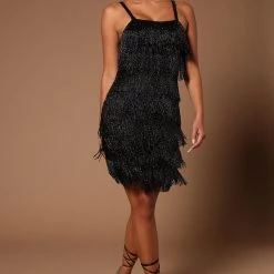 Fashion Nova Illiana Mini Dress - Black