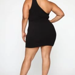 Fashion Nova Cut Me In One Shoulder Mini Dress - Black -fashion nova dresses Shop 07 10 19 Studio 3 JP 11 28 46 31 D13303H Black 1144 RA scaled