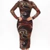 Fashion Nova In A Swirl Mesh Midi Dress - Brown/combo -fashion nova dresses Shop 07 11 22Studio2 RT KJ 09 58 29 16 SHD1572 Browncombo 0065 PB