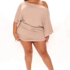 Fashion Nova Less Excuses Mini Dress - Taupe -fashion nova dresses Shop 07 12 21Studio2 SN TB 10 44 27 7 MD2569 Taupe 6316 PLUS JK