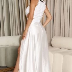 Fashion Nova Simple Elegance Satin Maxi Gown - White 11 Fashion Nova Simple Elegance Satin Maxi Gown - White -fashion nova dresses Shop 07 12 22Studio6 DN RL 14 27 17 53 FN256 White 4906 PB