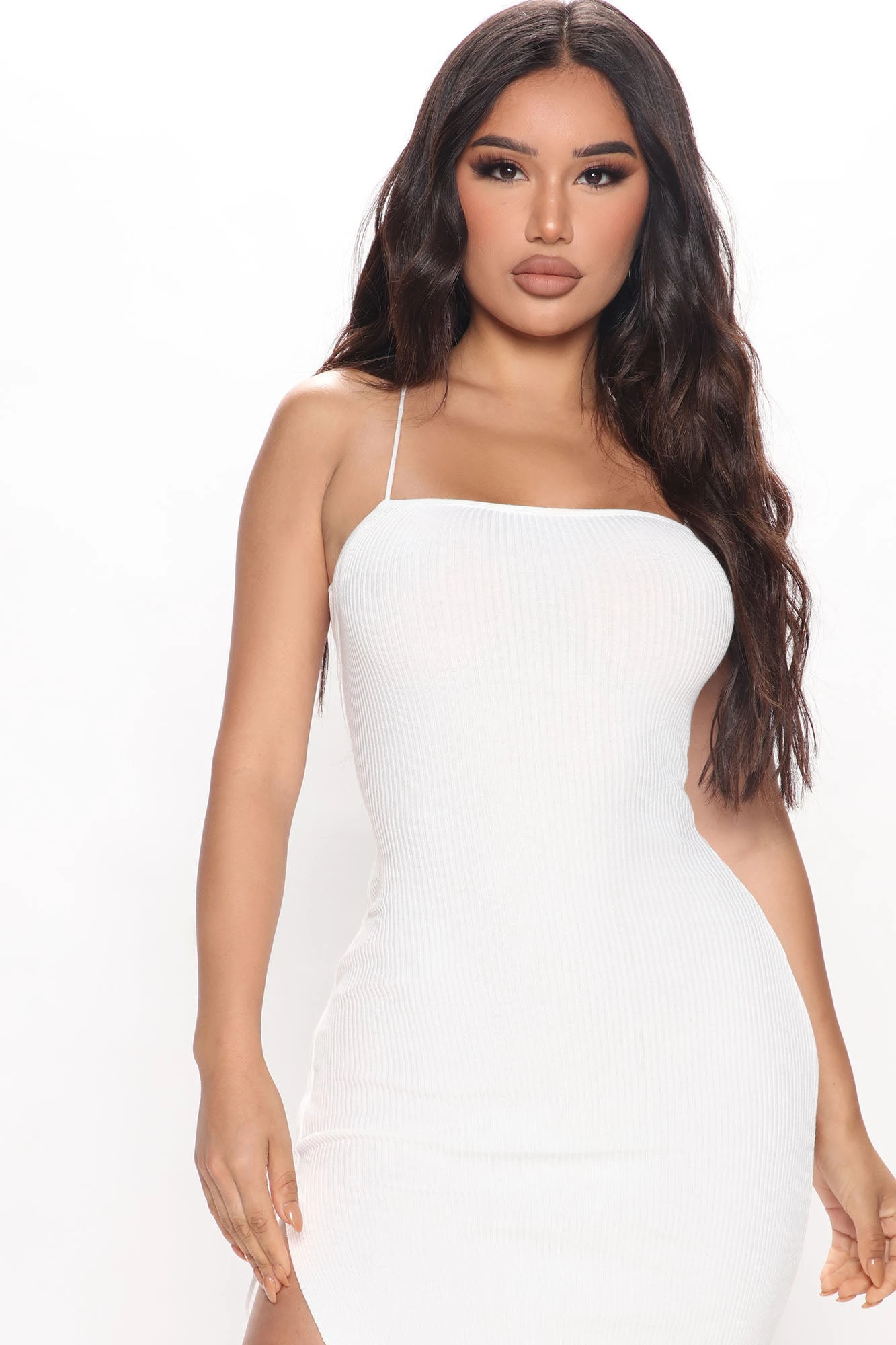 Fashion Nova Becca Lace Up Maxi Dress - White 6 Fashion Nova Becca Lace Up Maxi Dress - White - Image 4