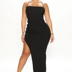 Fashion Nova Becca Lace Up Maxi Dress - Black -fashion nova dresses Shop 07 14 22Studio4 ME AC 10 25 43 7 2556 Black 0332 EH